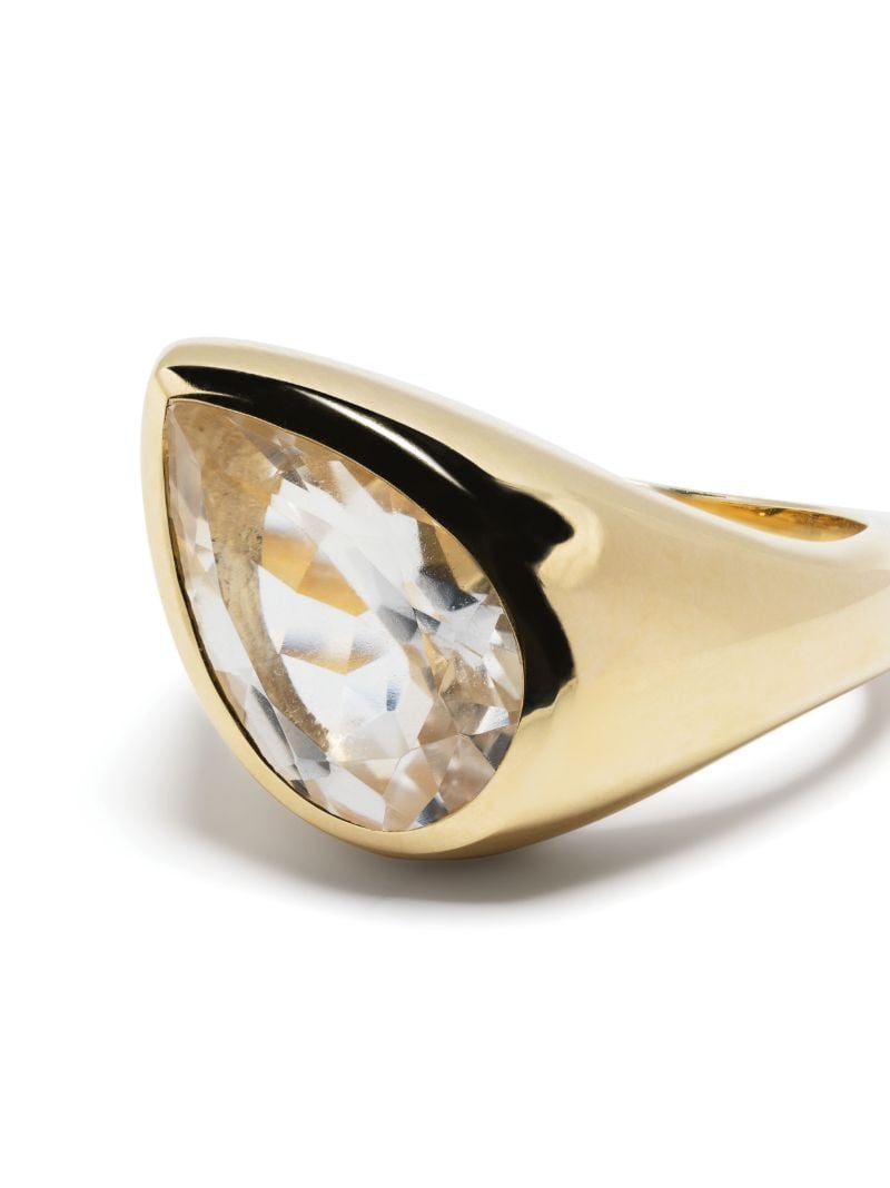 18k Yellow Gold the Aura Topaz Ring