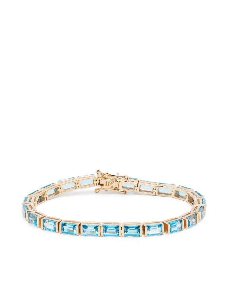 14k Yellow Gold Topaz Bracelet
