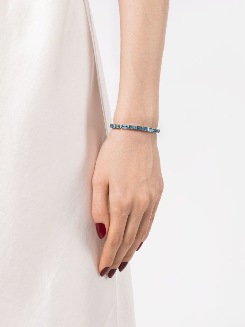14k Yellow Gold Topaz Bracelet