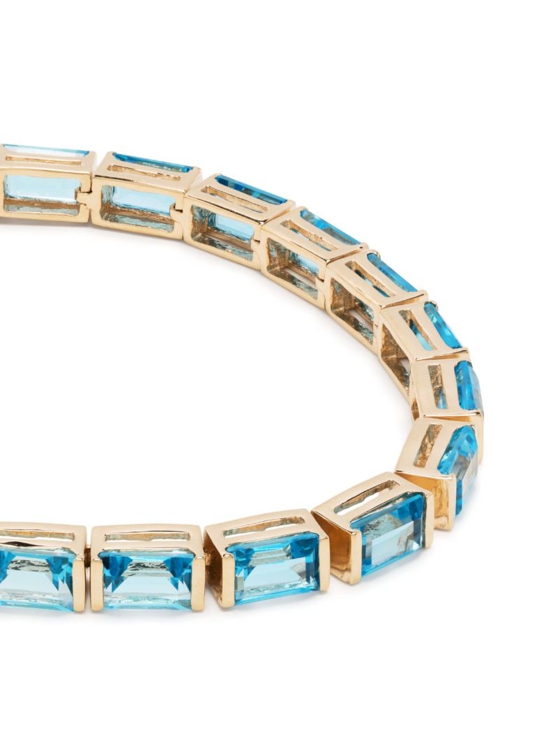 14k Yellow Gold Topaz Bracelet