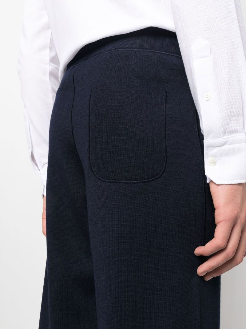 Blue Straight-leg Trousers