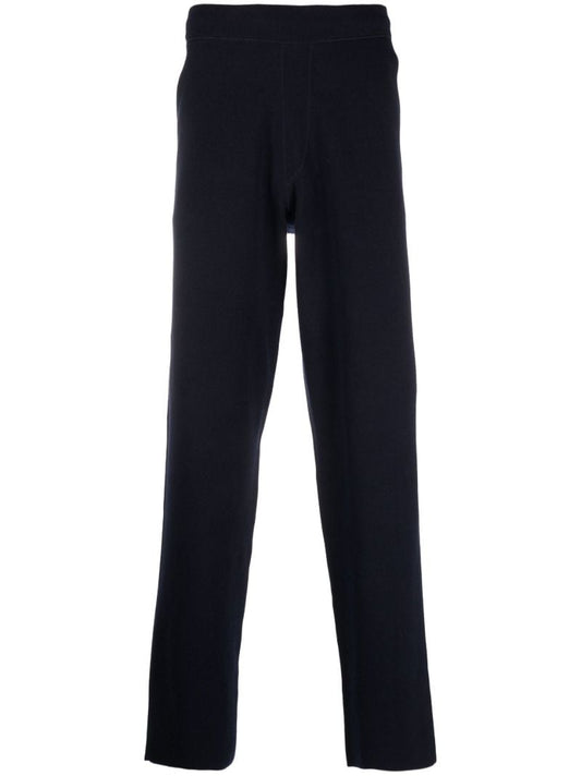 Blue Straight-leg Trousers