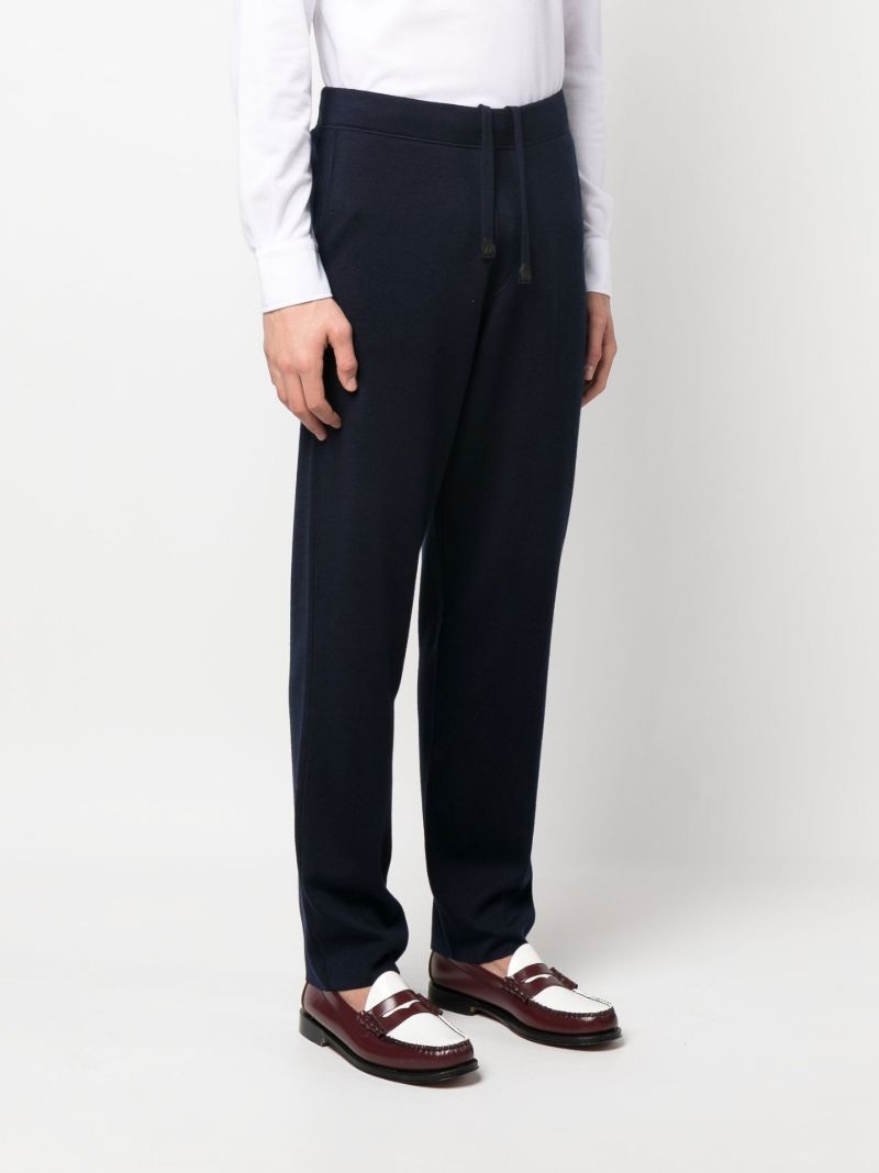 Blue Straight-leg Trousers