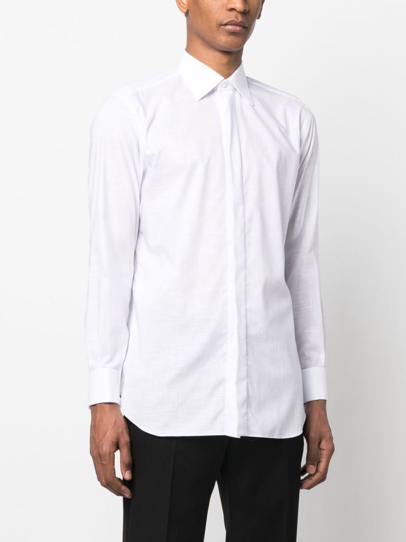 White Long Sleeve Cotton Shirt