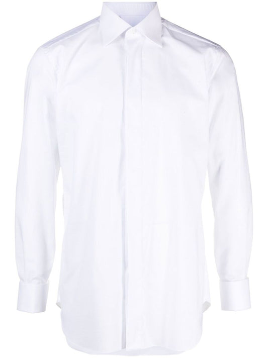 White Long Sleeve Cotton Shirt