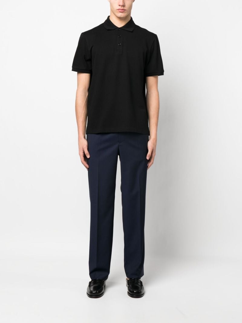 Blue Straight-leg Virgin-wool Trousers