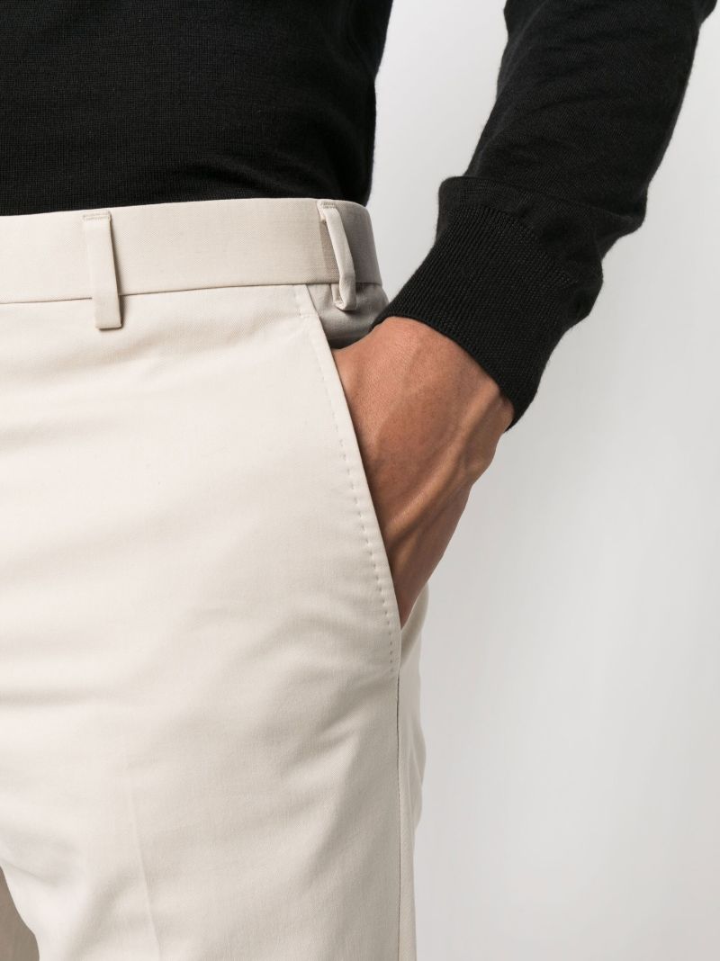 Beige Single Breasted Tailored Suit