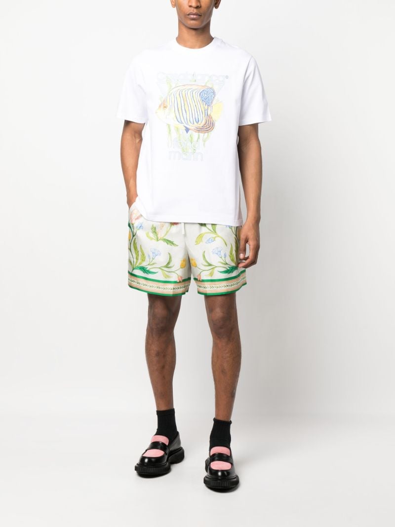 White Fond Merin Print T-shirt