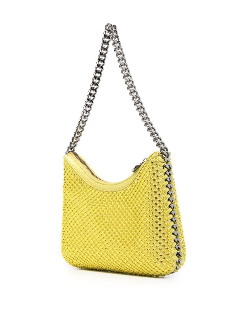 Yellow Falabella Crystal-embellished Shoulder Bag