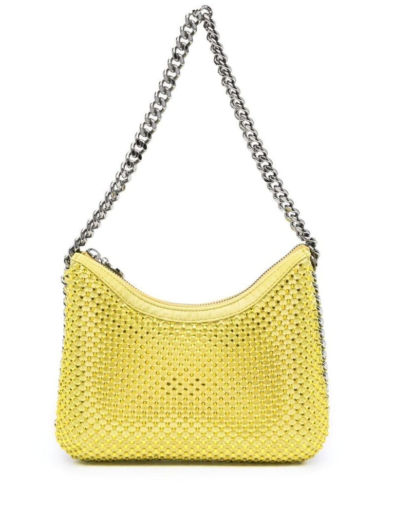 Yellow Falabella Crystal-embellished Shoulder Bag