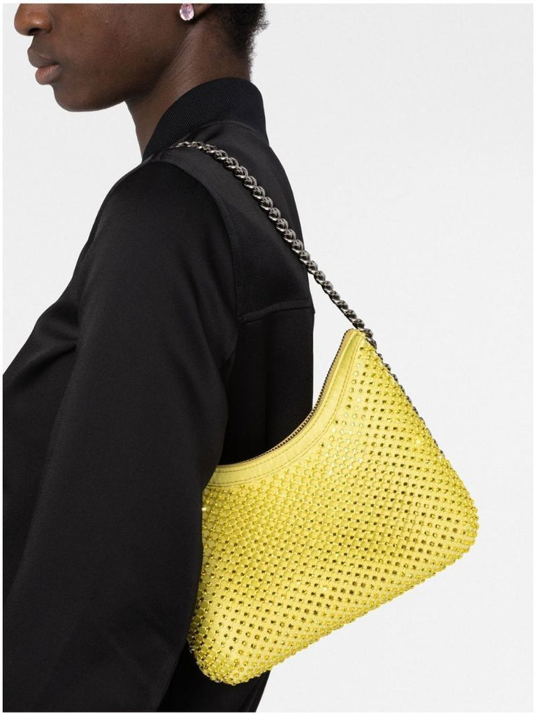 Yellow Falabella Crystal-embellished Shoulder Bag