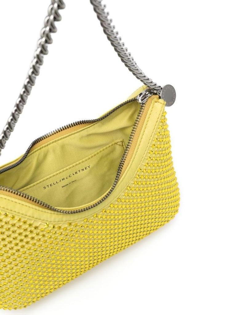 Yellow Falabella Crystal-embellished Shoulder Bag