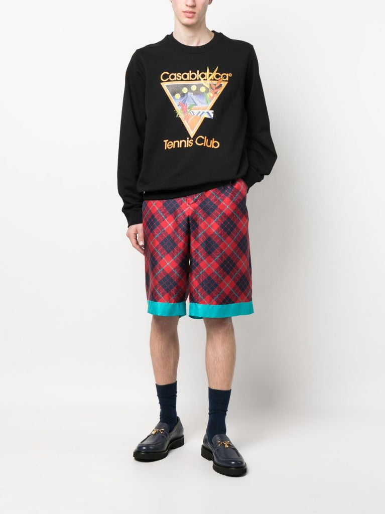 Black Tennis Club Organic Cotton Sweatshirt