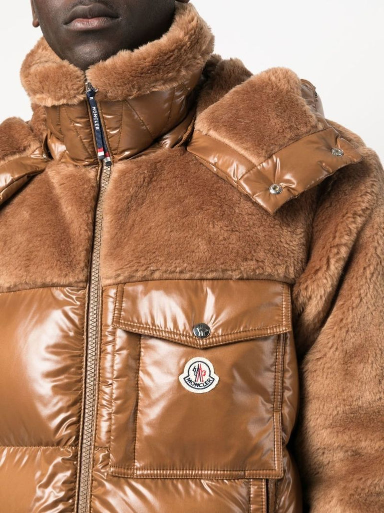 Brown Thymelee Short Padded Jacket