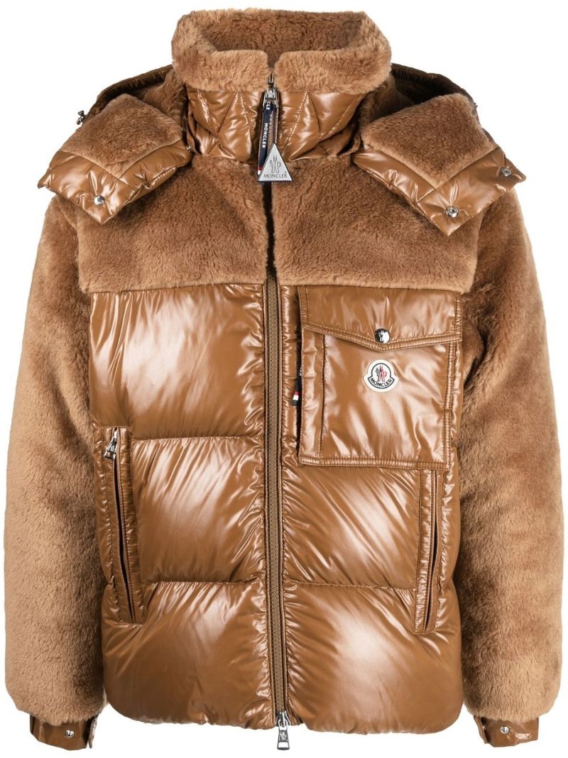 Brown Thymelee Short Padded Jacket