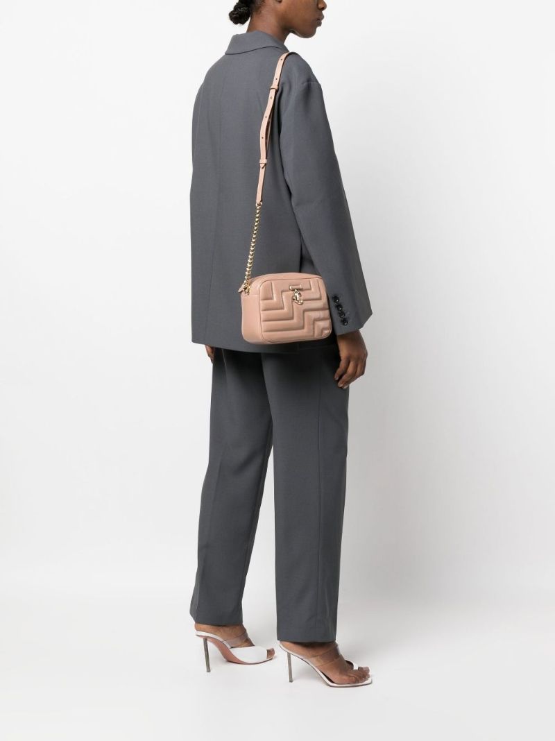Pink Avenue Quilted Leather Shoulder Bag