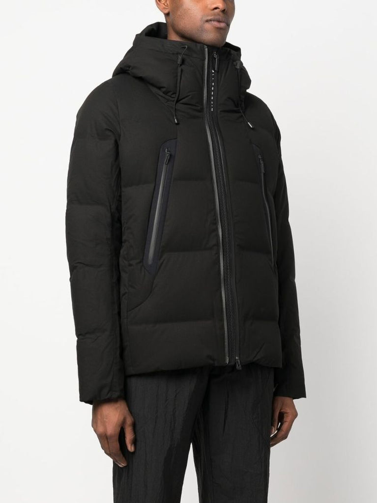 Black Padded Hooded Jacket