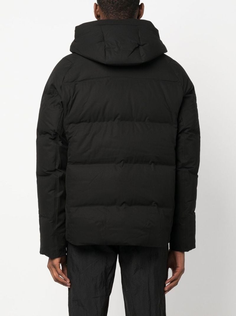 Black Padded Hooded Jacket