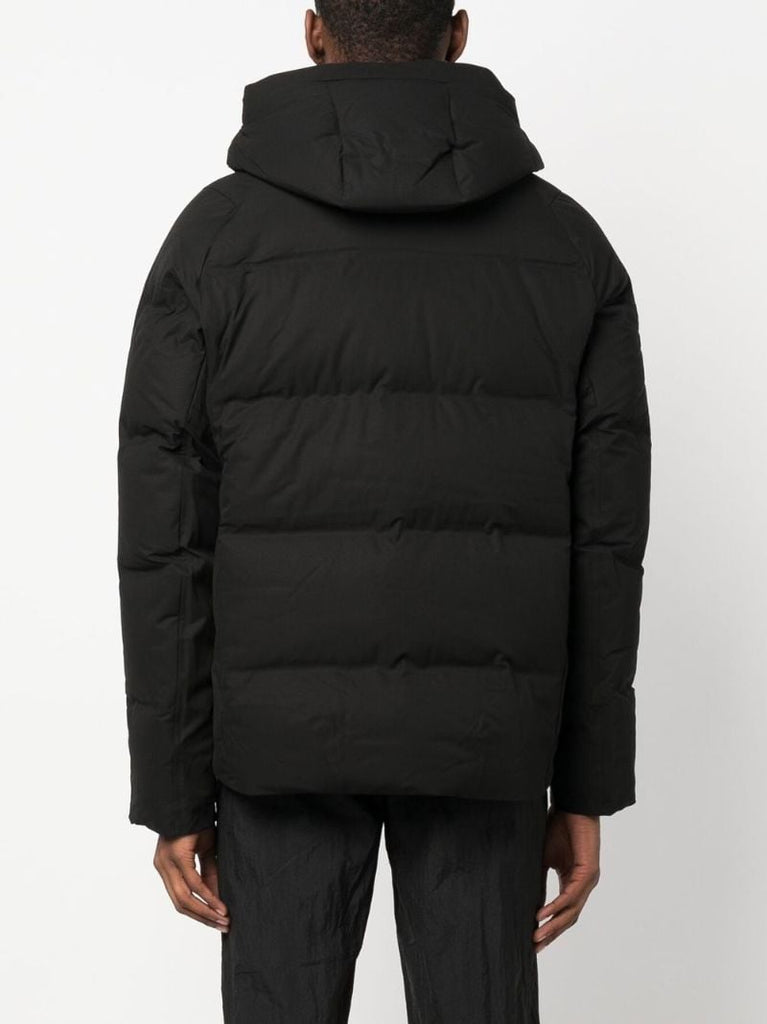 Black Padded Hooded Jacket