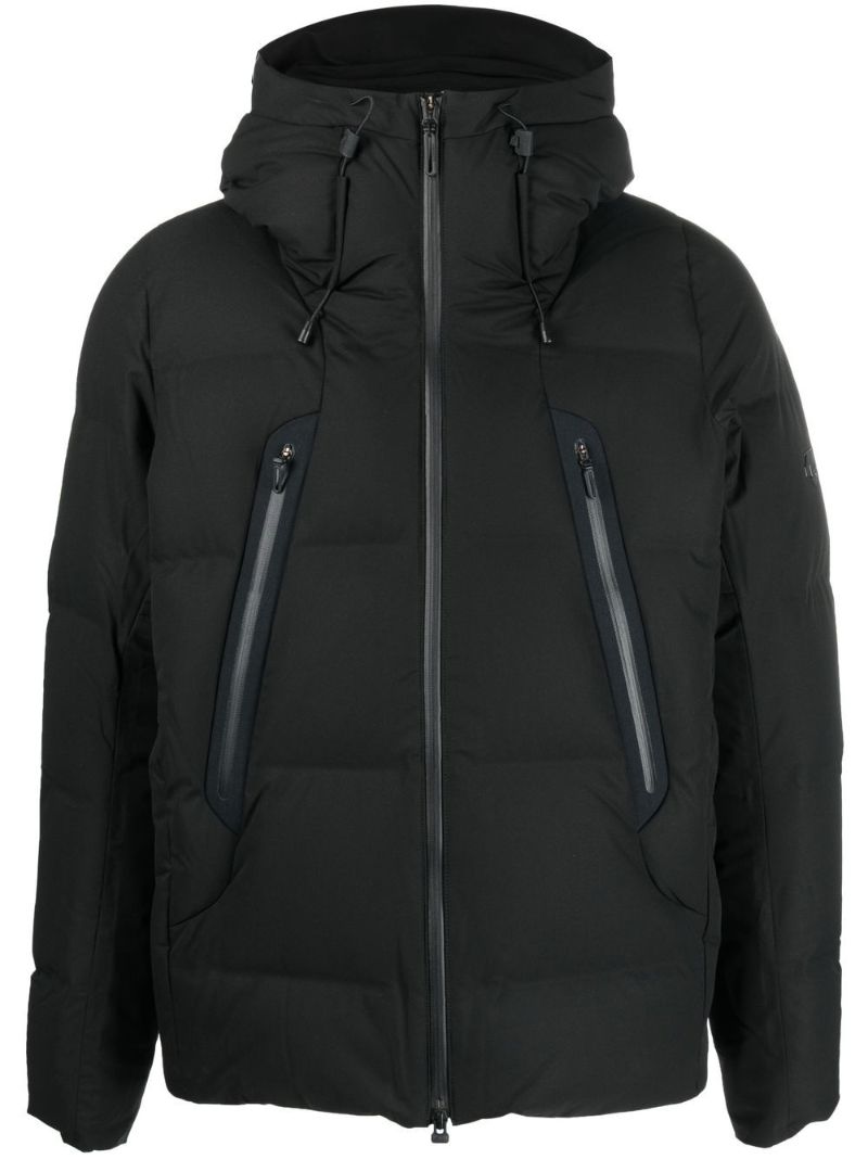 Black Padded Hooded Jacket