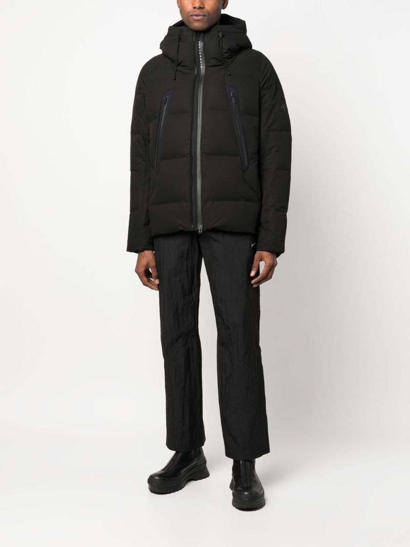 Black Padded Hooded Jacket