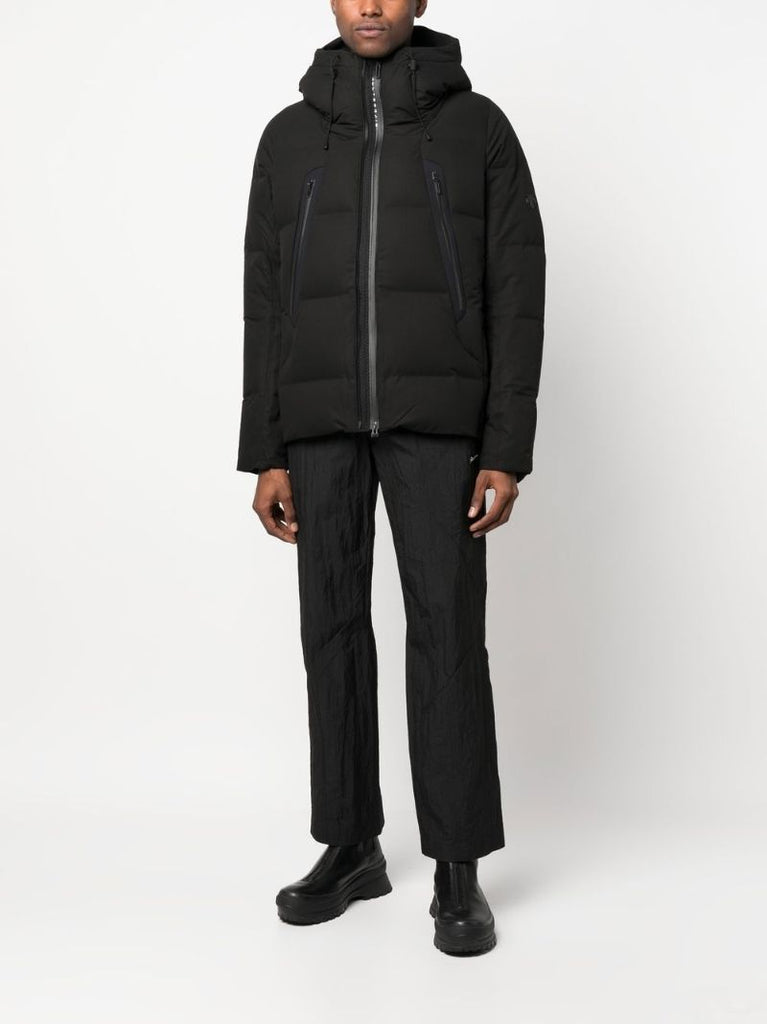 Black Padded Hooded Jacket