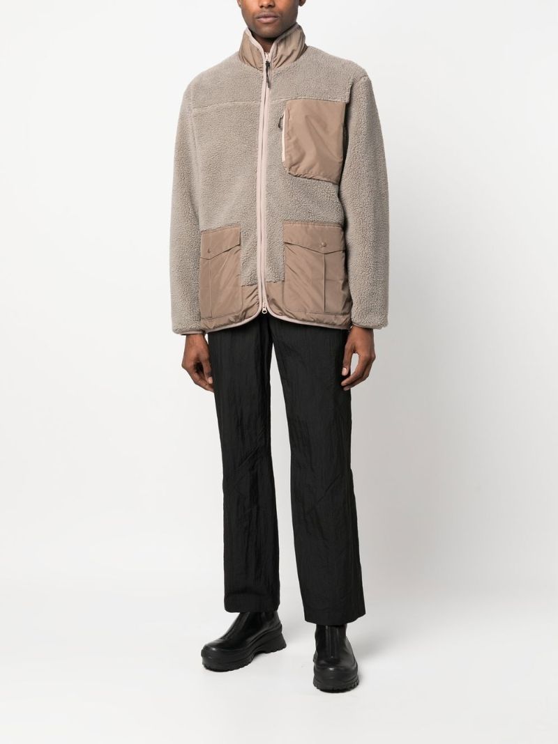 Neutral Zip-up Fleece Jacket