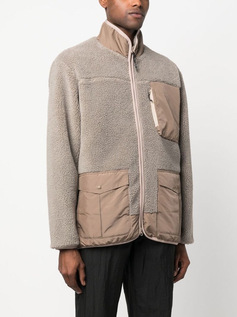 Neutral Zip-up Fleece Jacket