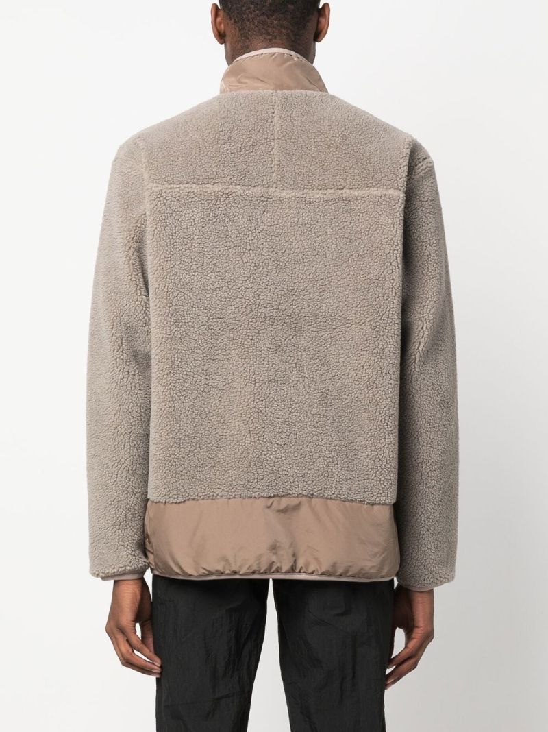 Neutral Zip-up Fleece Jacket