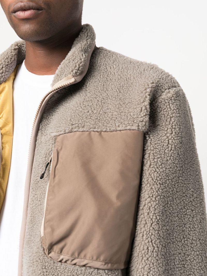 Neutral Zip-up Fleece Jacket