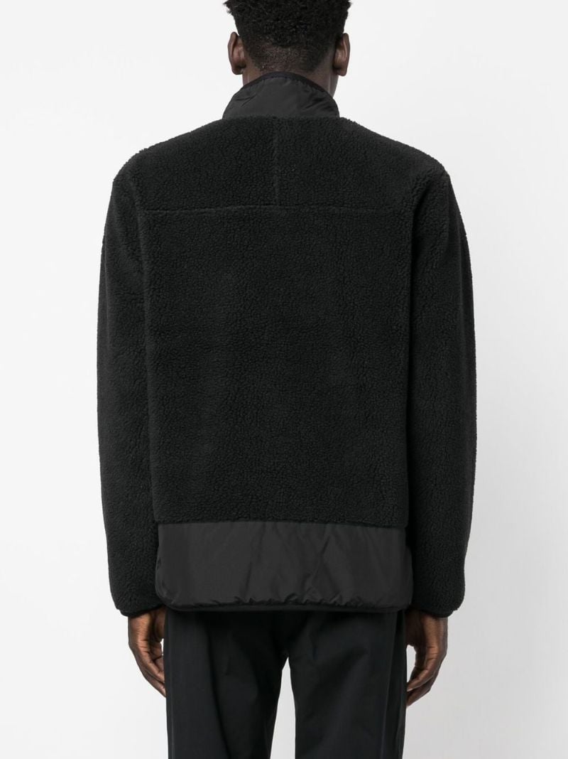 Black Zip-up Fleece Jacket