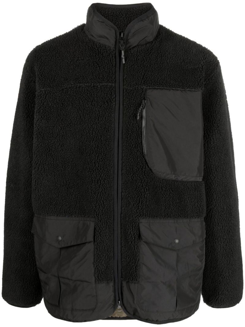 Black Zip-up Fleece Jacket
