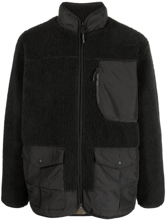 Black Zip-up Fleece Jacket