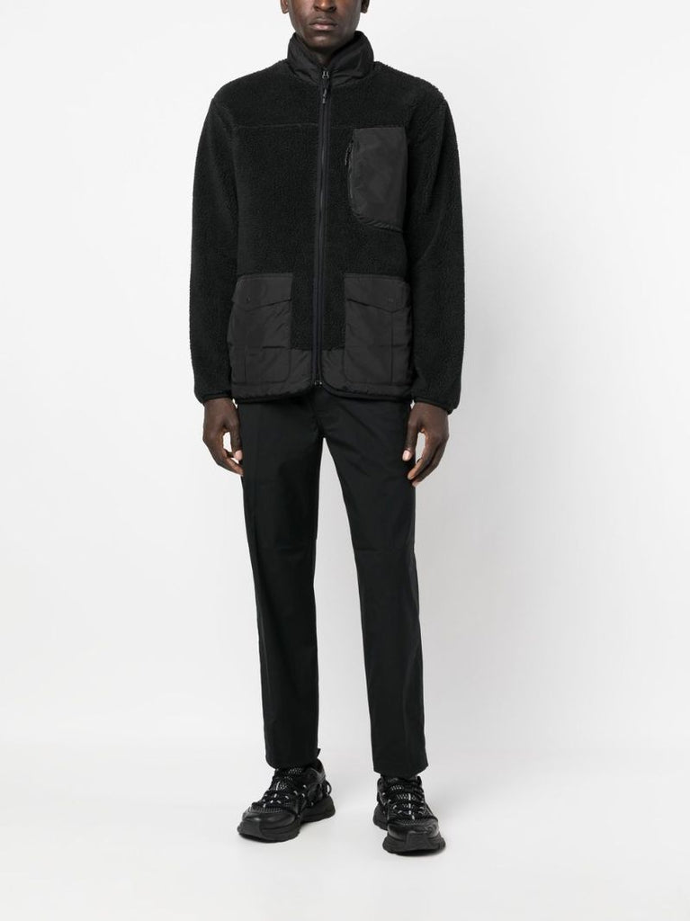 Black Zip-up Fleece Jacket
