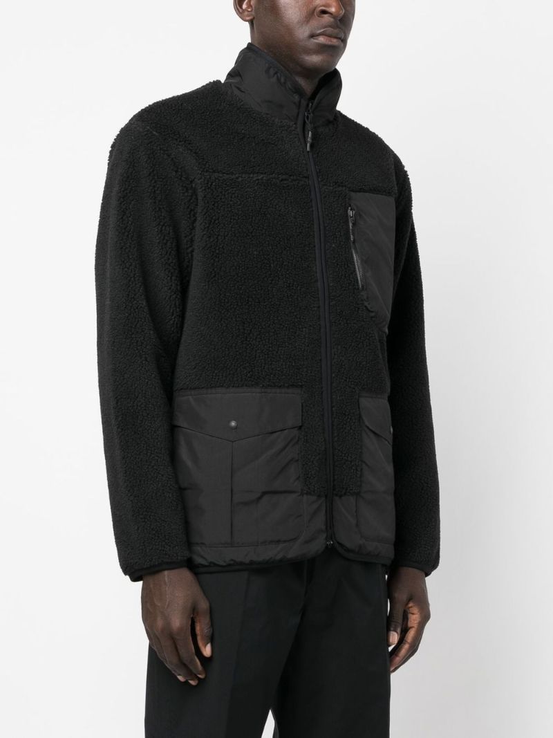 Black Zip-up Fleece Jacket
