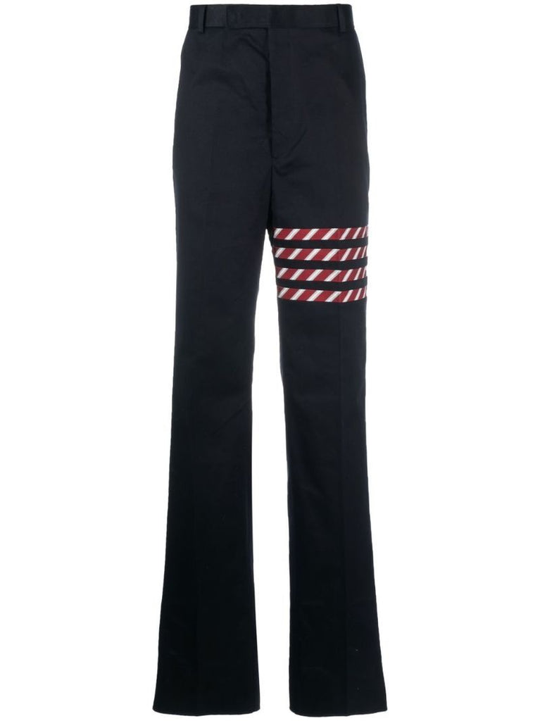 Blue 4-bar Stripe Trousers