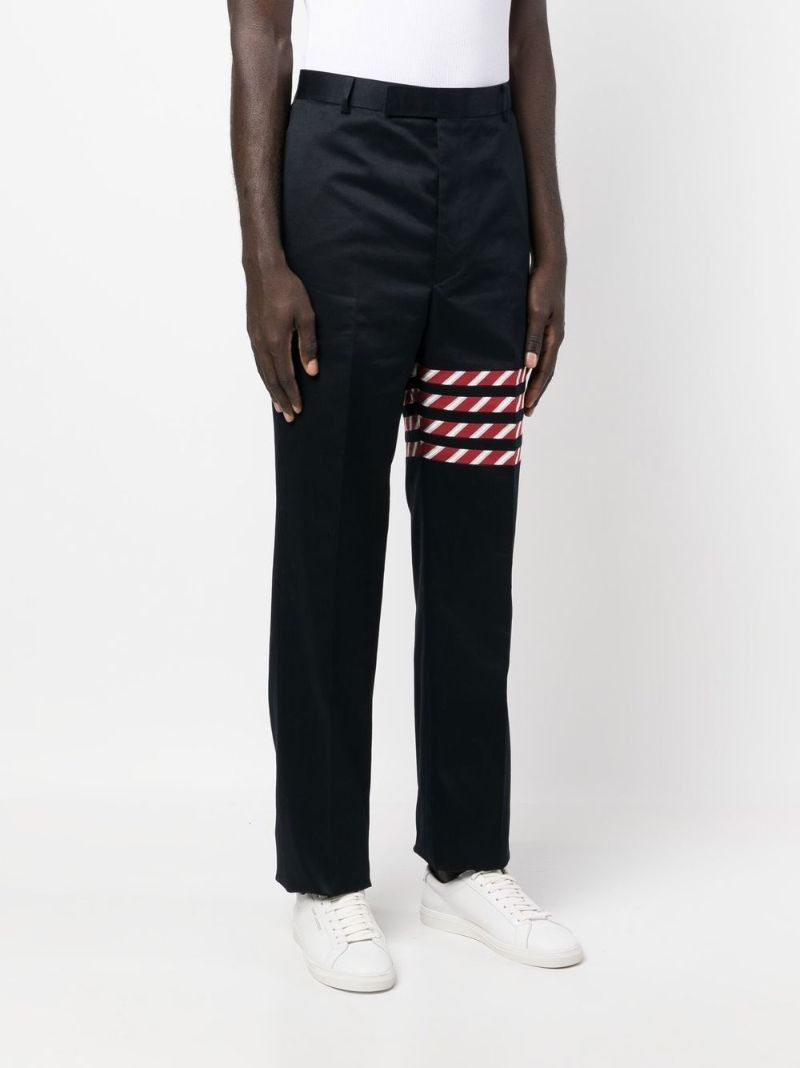 Blue 4-bar Stripe Trousers
