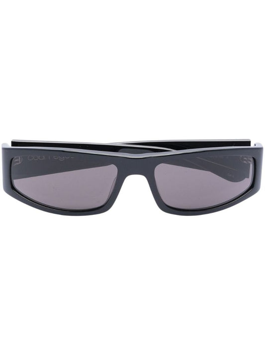 Black Rectangular Frame Sunglasses