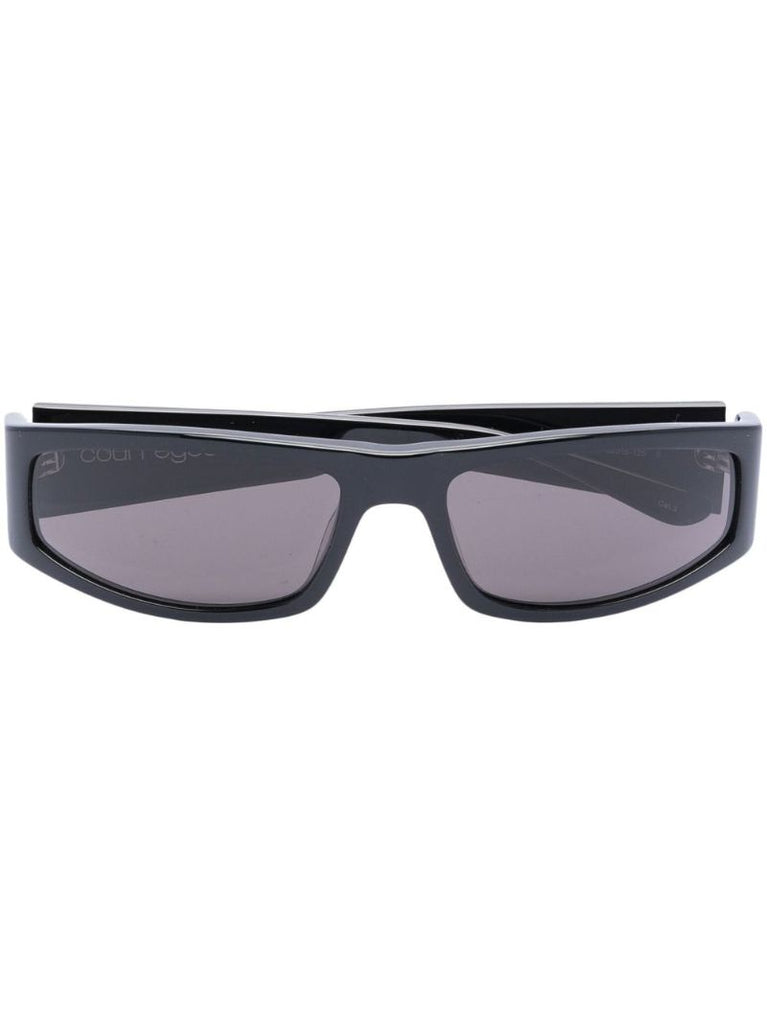 Black Rectangular Frame Sunglasses