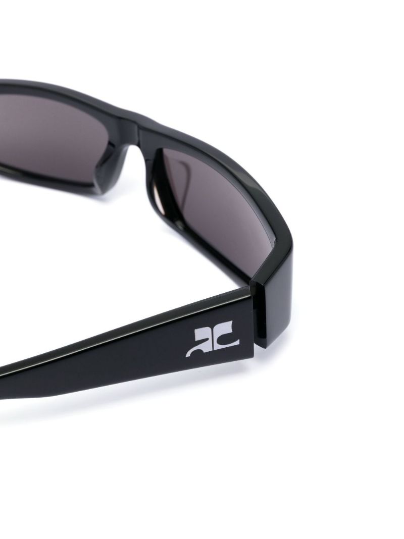 Black Rectangular Frame Sunglasses