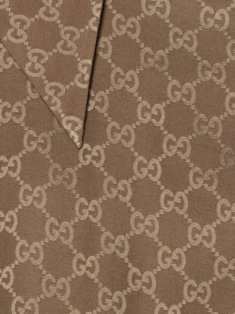 Neutral Gg Silk Shirt