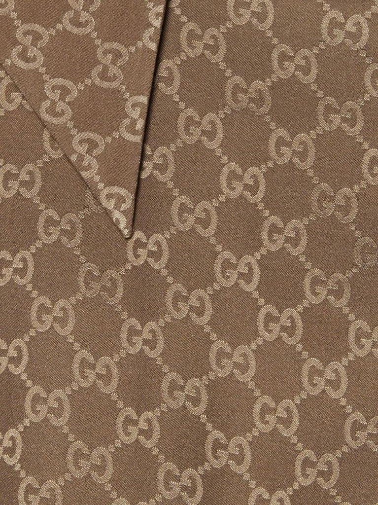 Neutral Gg Silk Shirt