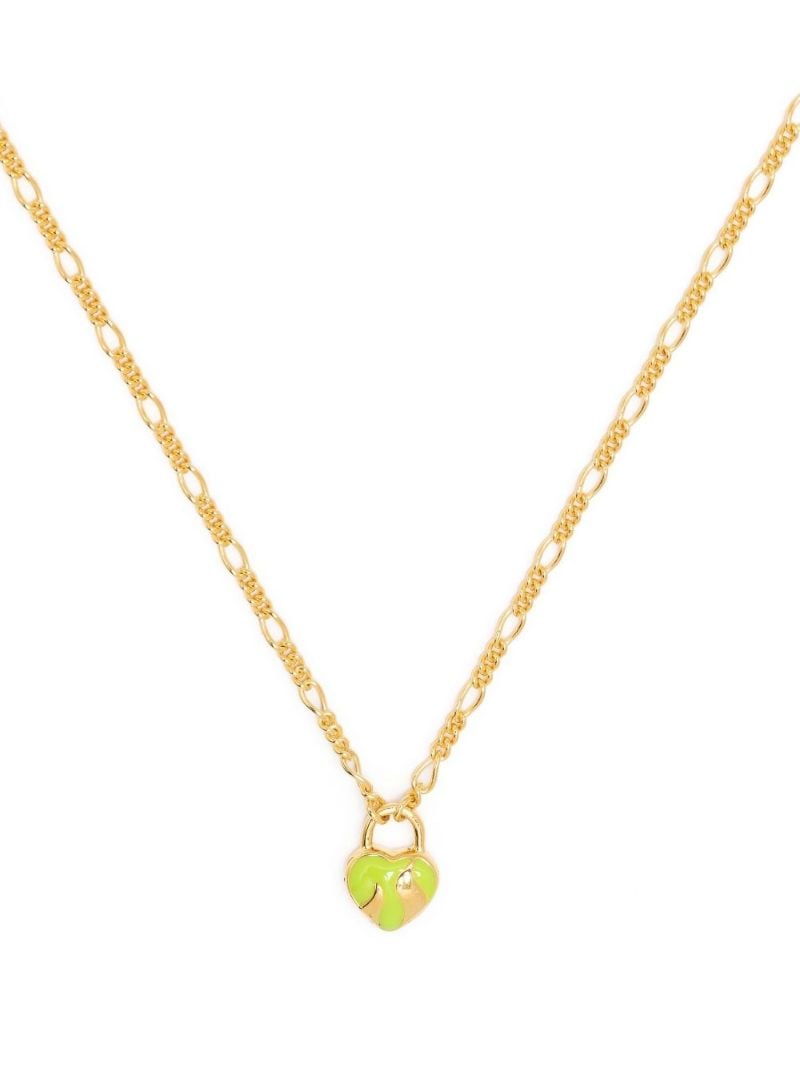 Gold-plated Halo Pendant Necklace