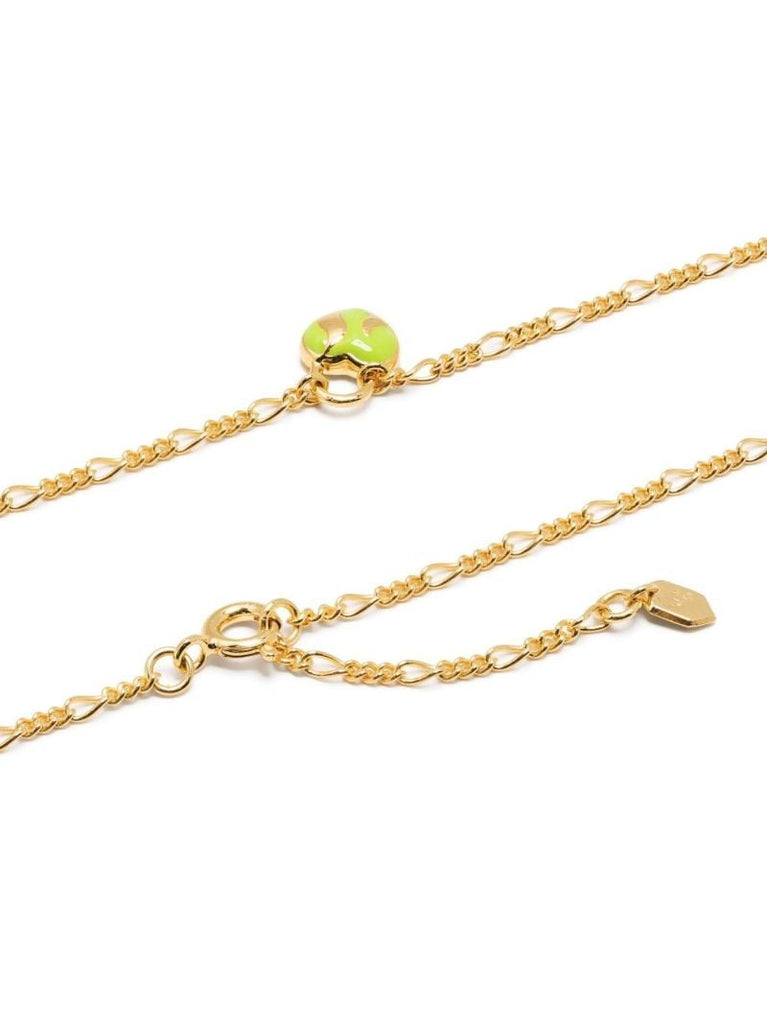 Gold-plated Halo Pendant Necklace