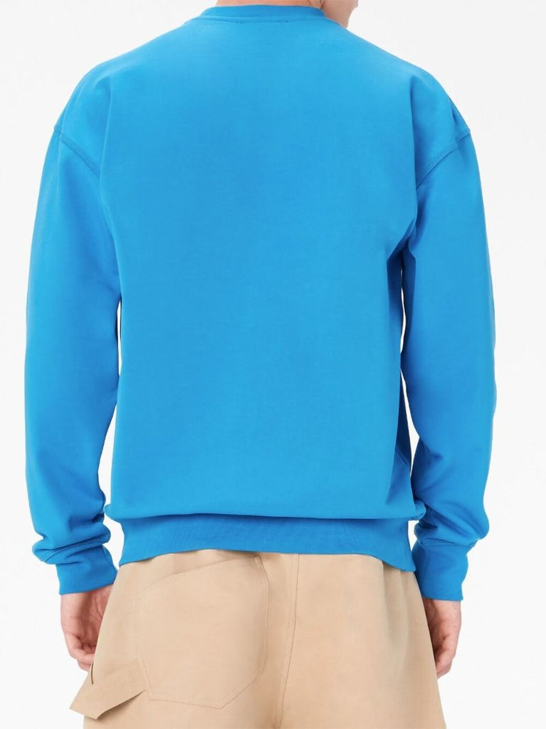 Blue Rembrandt Embroidered Cotton Sweatshirt