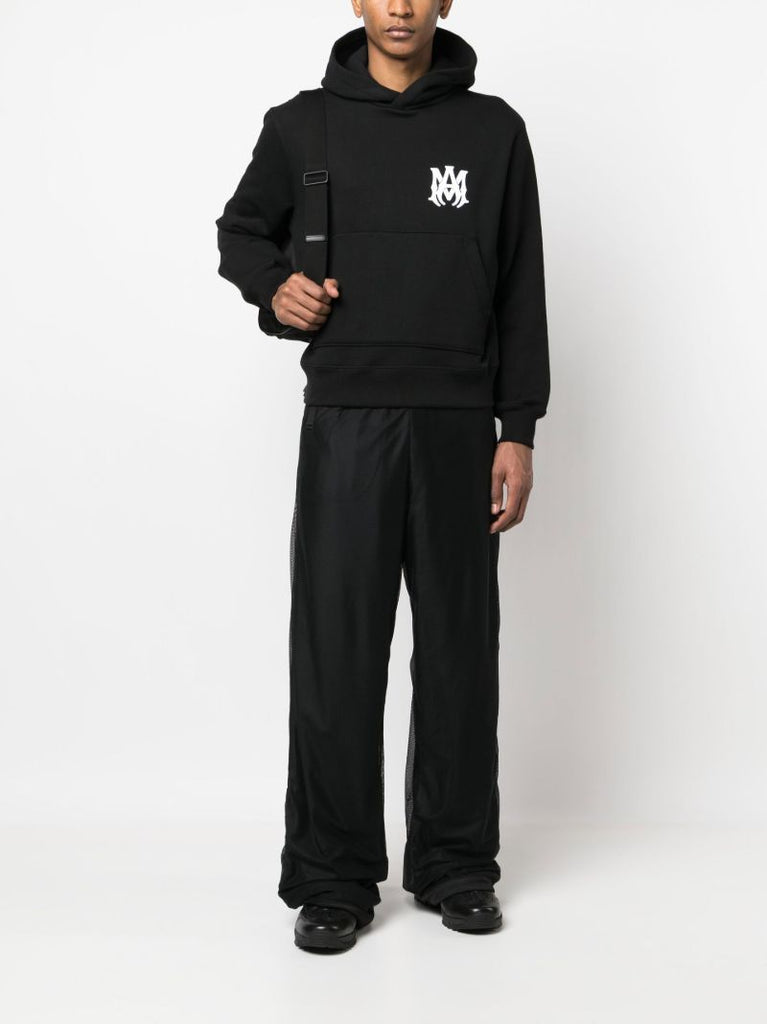 Black Logo Print Hoodie