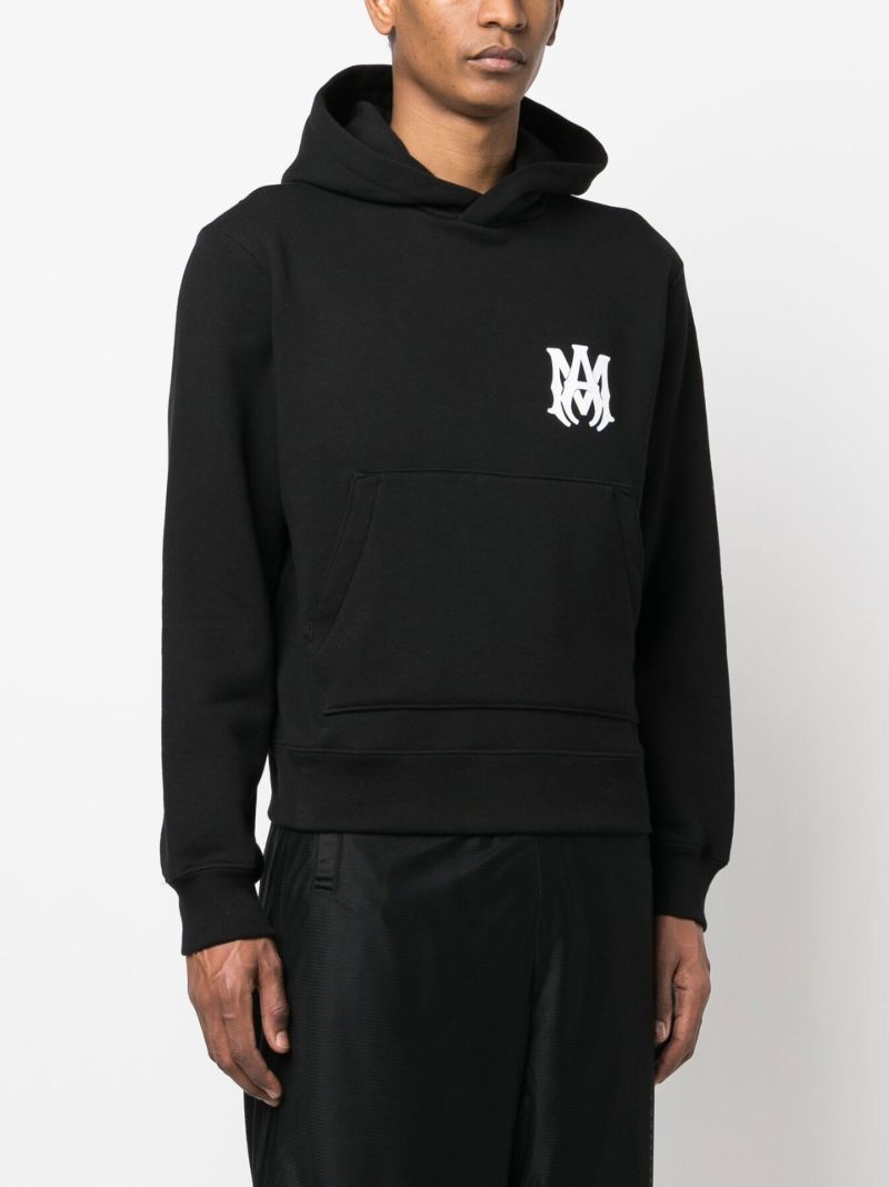 Black Logo Print Hoodie