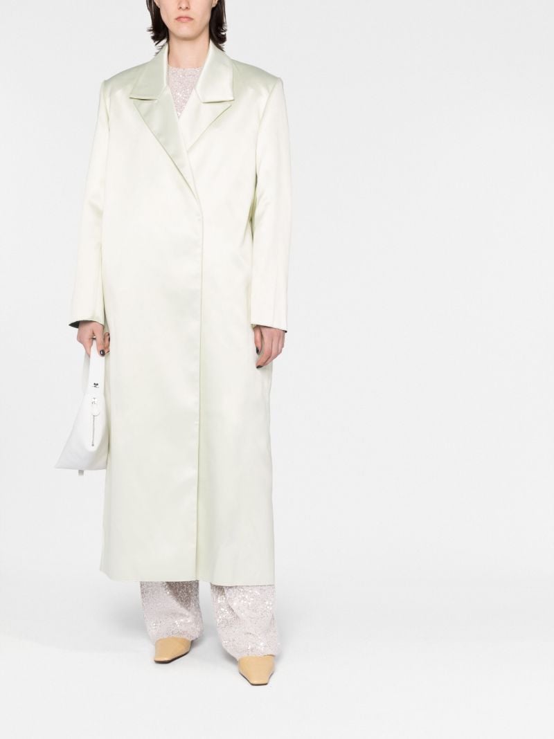Neutral Willa Feather-trim Coat
