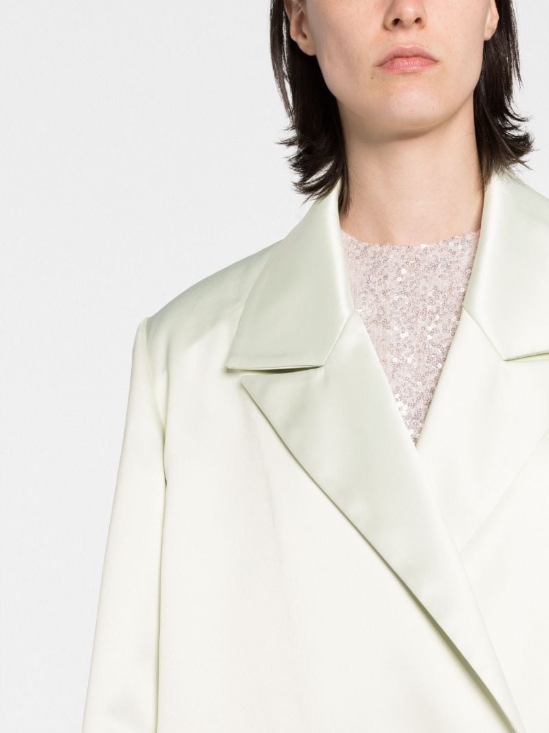 Neutral Willa Feather-trim Coat