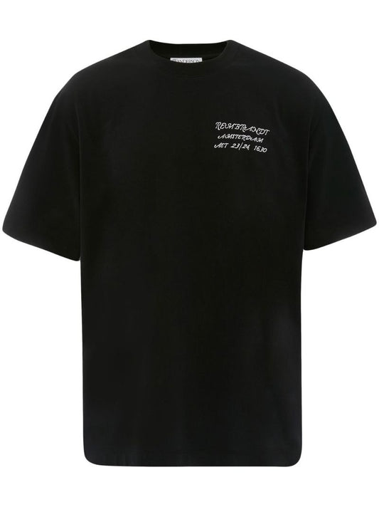 Black Rembrandt Cotton T-shirt